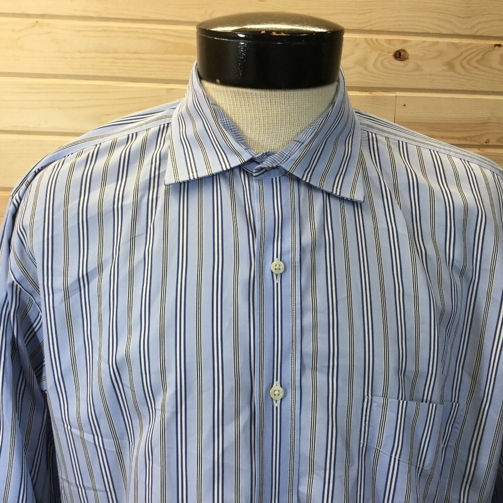 J. Mclaughlin Button Front Shirt Striped